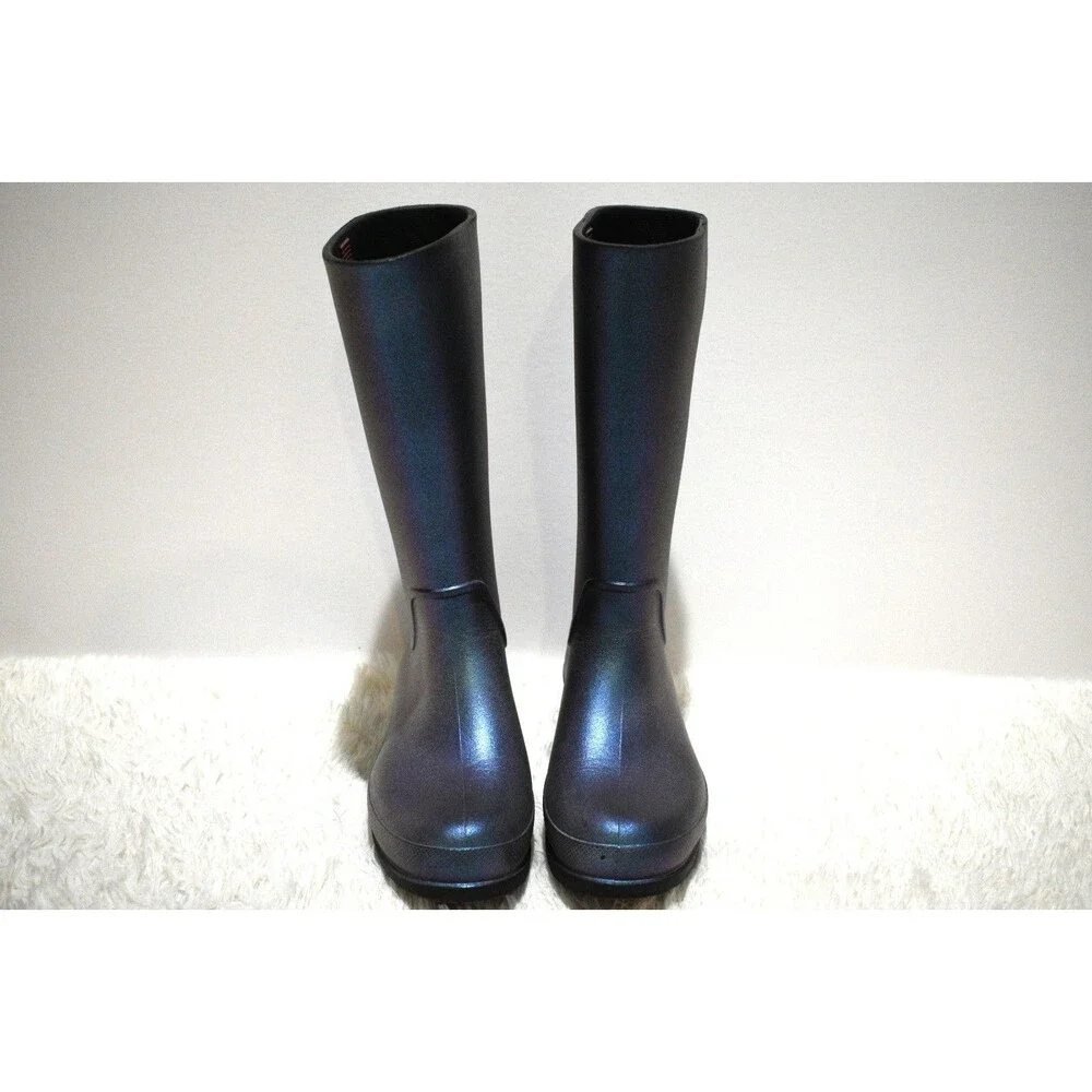 Crocs Iridescent Shimmer Rain Boots Women's Size 6